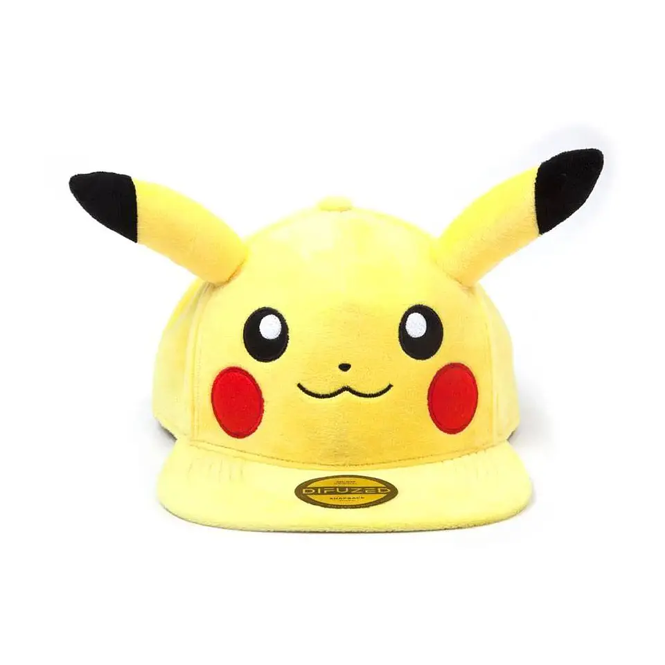 Pokémon Plush Snapback Cap Embarrassed Pikachu 1
