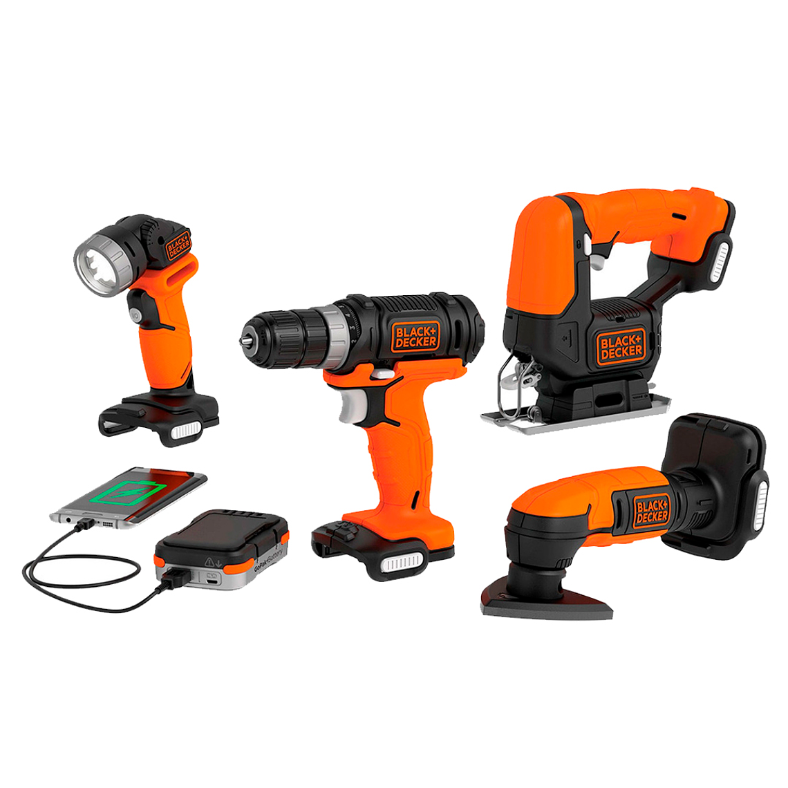 Kit Gopack 4 Herramientas Eléctricas 12v Black+decker Bdck502c1-b3 1