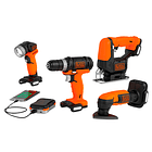 Kit Gopack 4 Herramientas Eléctricas 12v Black+decker Bdck502c1-b3 1