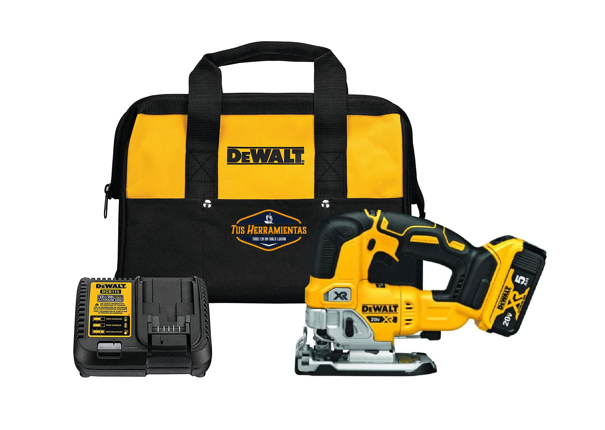 DEWALT Sierra caladora 20V MAX XR (DCS334P1) (renovada)