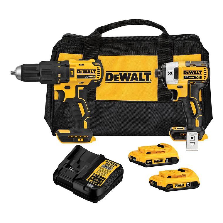 Taladro Percutor + Atornillador 20v + 2 Bat Dewalt Dck223... 1