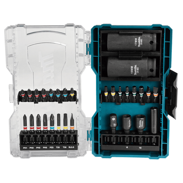 Set de puntas y vasos 30 pc E-07060 Makita 3