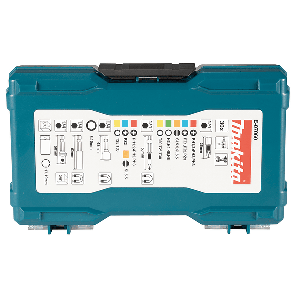 Set de puntas y vasos 30 pc E-07060 Makita 6