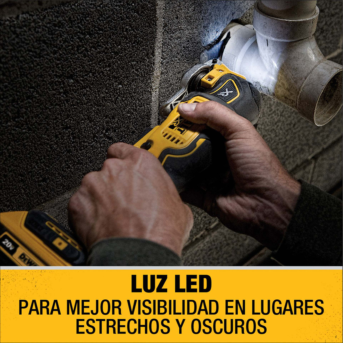 Multiherramienta Oscilante XR 20v Dewalt Dcs356m1 6