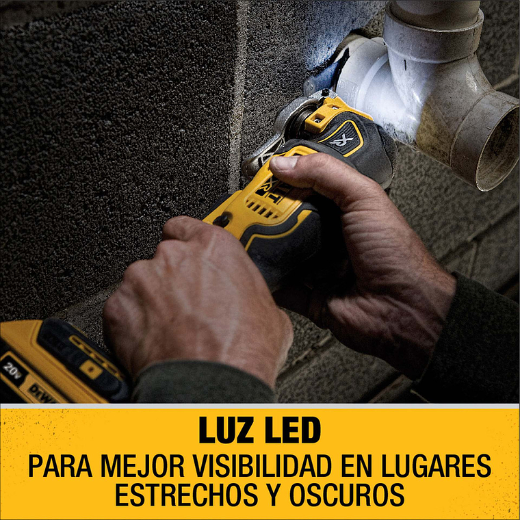 Multiherramienta Oscilante XR 20v Dewalt Dcs356m1 6
