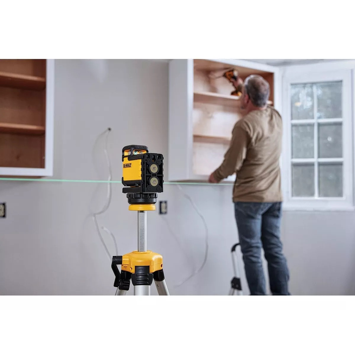 Nivel Laser Cruzada Luz Verde 360° Dewalt Dw03601cg 6