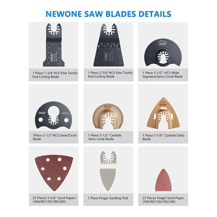 Kit 66 Piezas Para Multiherramienta Oscilante 2