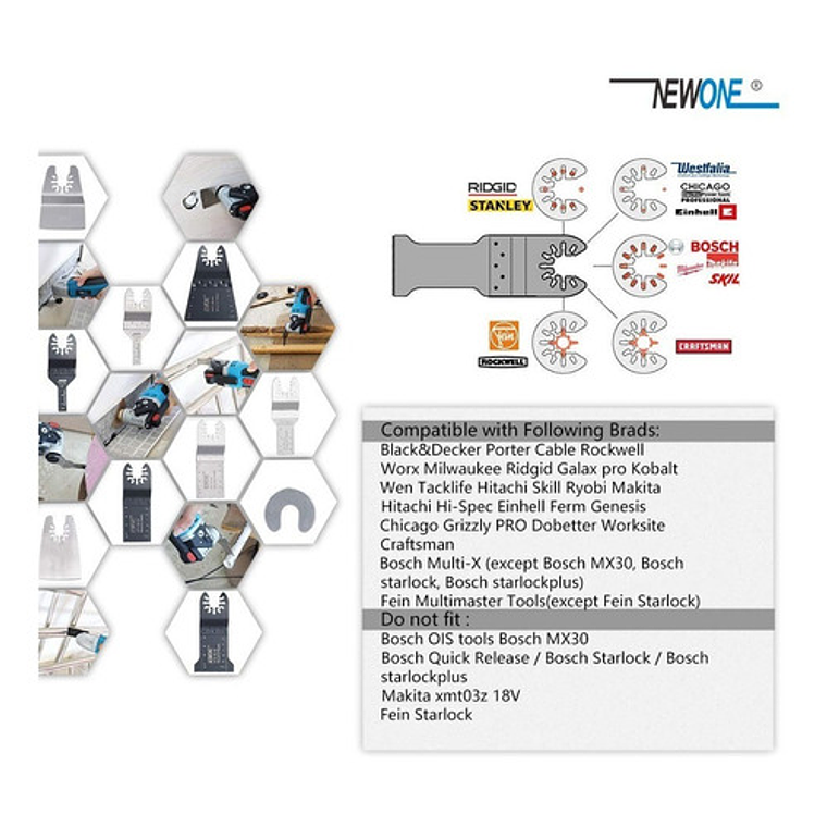 Kit 66 Piezas Para Multiherramienta Oscilante 5