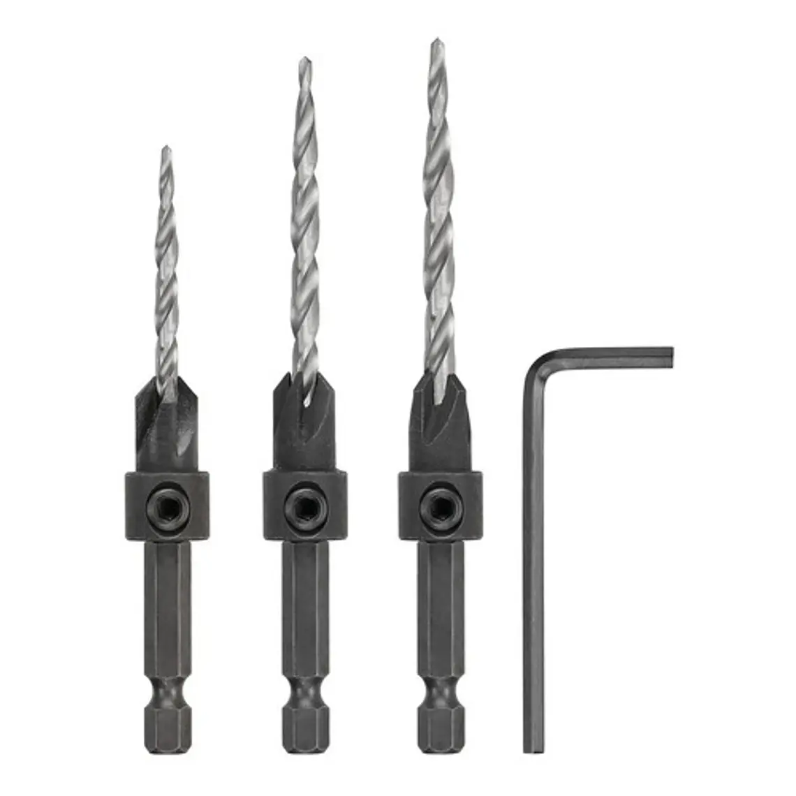 Set 3 Brocas Avellanadoras #6-#8-#10 Dewalt Dw2535 1