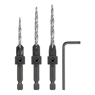 Set 3 Brocas Avellanadoras #6-#8-#10 Dewalt Dw2535