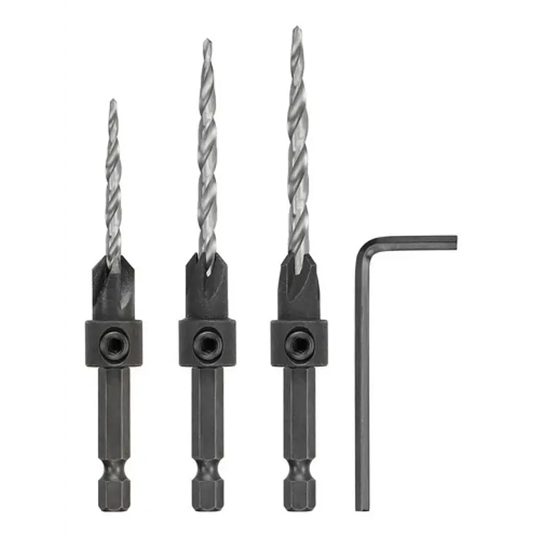 Set 3 Brocas Avellanadoras #6-#8-#10 Dewalt Dw2535 1