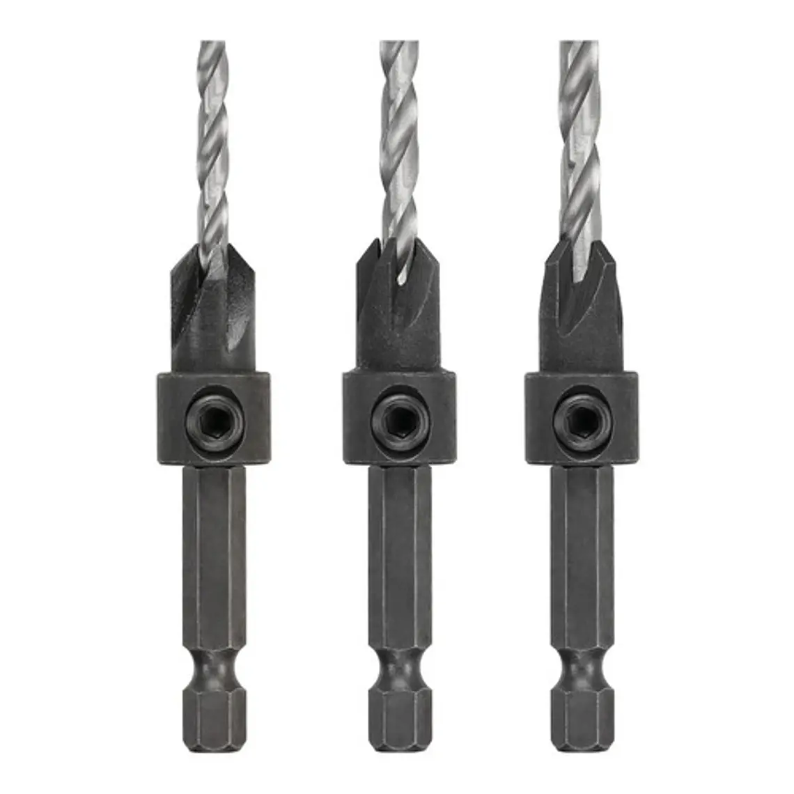 Set 3 Brocas Avellanadoras #6-#8-#10 Dewalt Dw2535 3