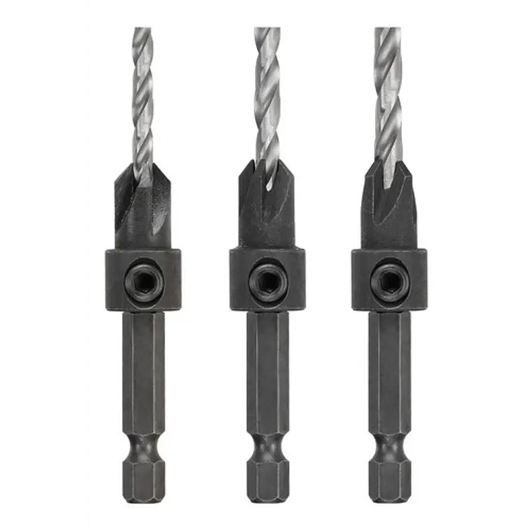 Set 3 Brocas Avellanadoras #6-#8-#10 Dewalt Dw2535 3