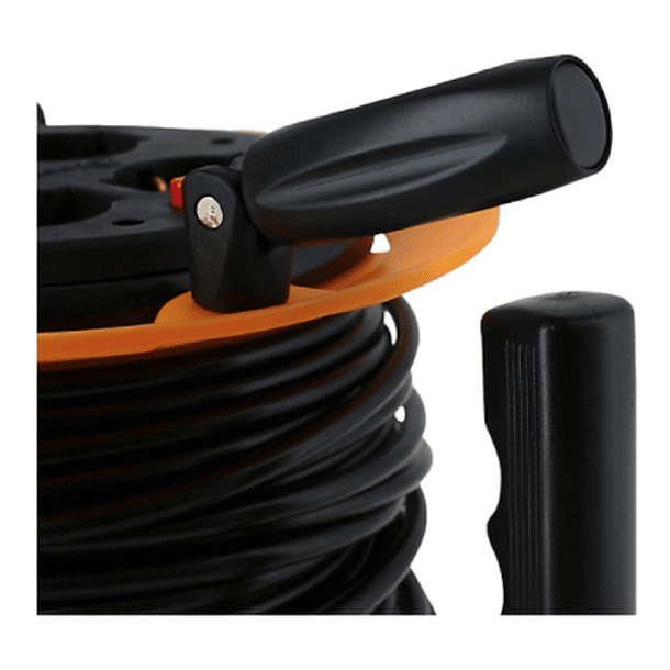 Alargador Carrete Eléctrico 4 Tomas 25m Schuko Electaline 5