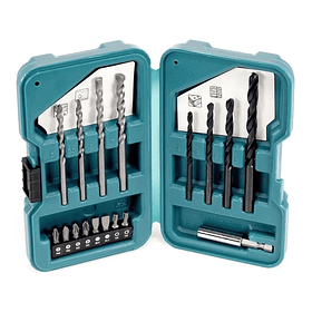 Set Puntas Brocas Madera Metal Concreto 17pcs Makita D-40216