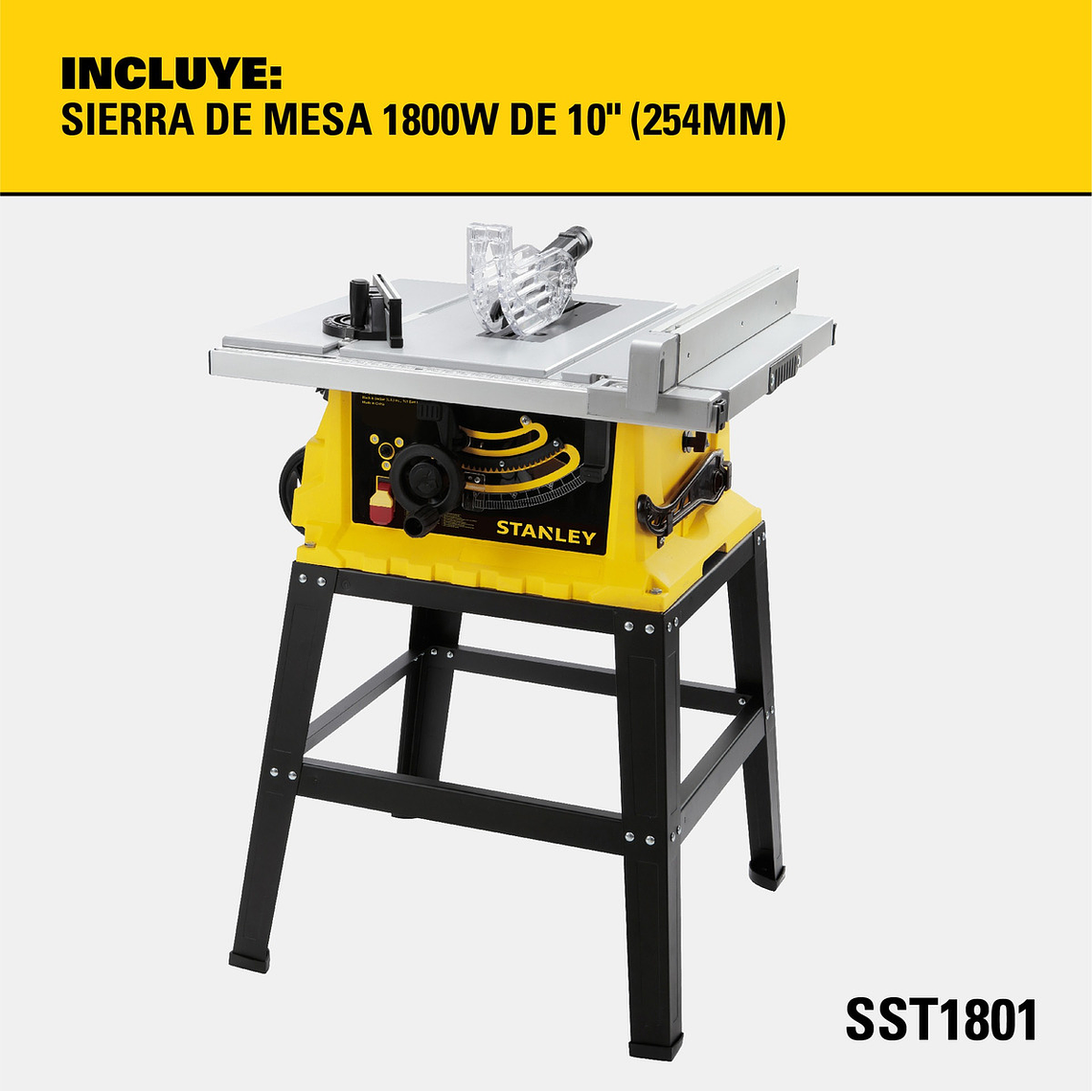 Sierra De Banco 10' 1800w Stanley Sst1801-b2c 3
