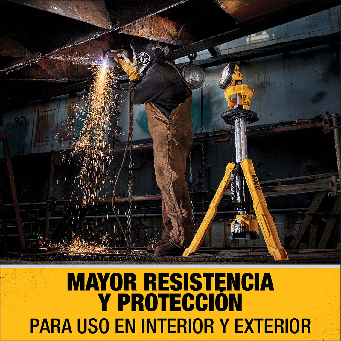 Foco Led Trípode 20v Sin Batería Dewalt Dcl079b 8