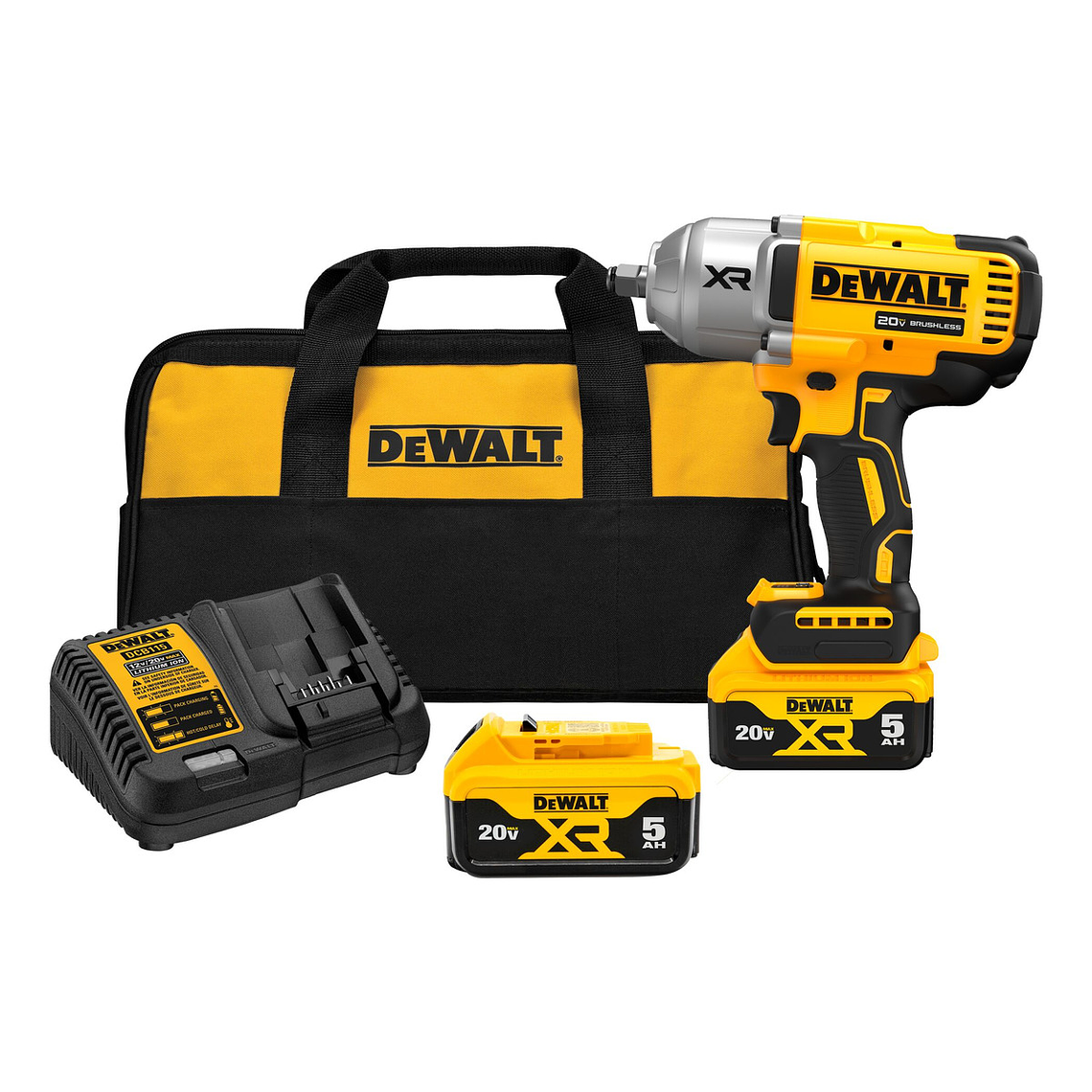 Kit Llave De Impacto 1/2 20v Brushless Dewalt Dcf900p2-b2 2