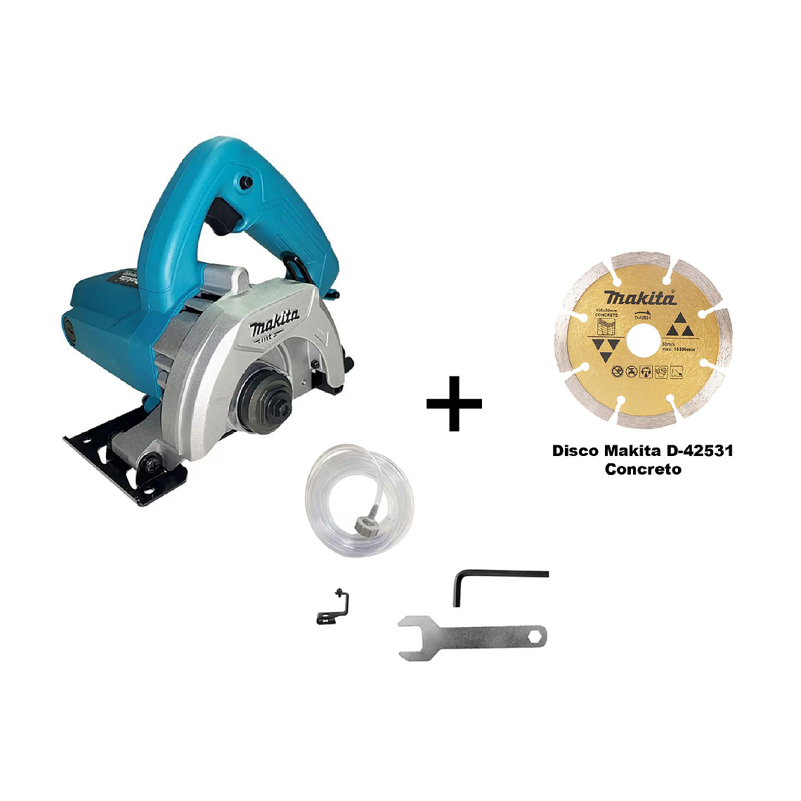 Sierra Mármol 110mm Makita M0400bc + Disco Concreto 1