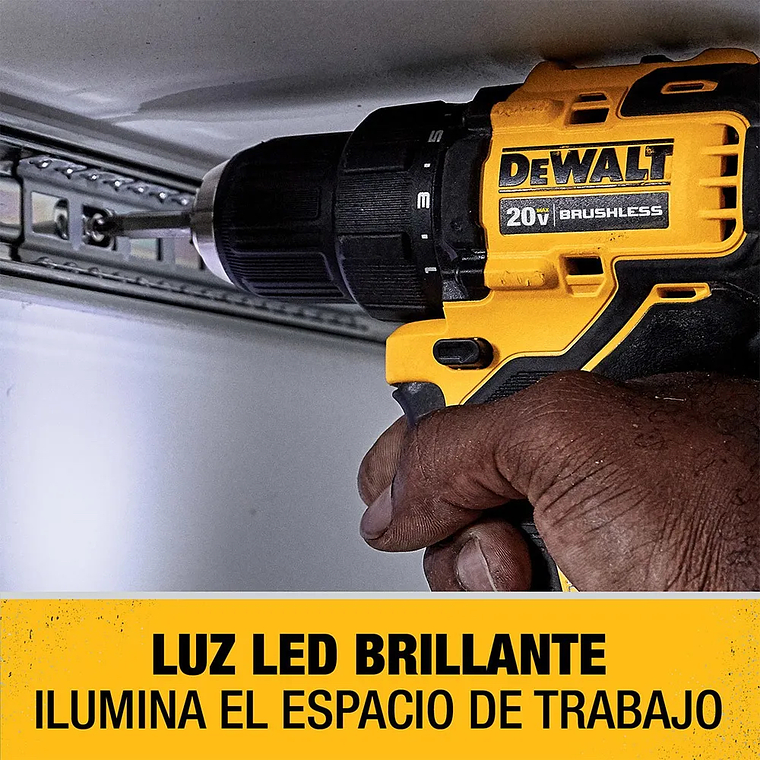 Taladro Atornillador Atomic 20v + 2 Bat Dewalt Dcd708d2-b2 6