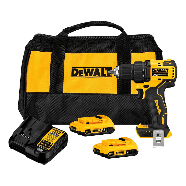 Taladro Atornillador Atomic 20v + 2 Bat Dewalt Dcd708d2-b2 1