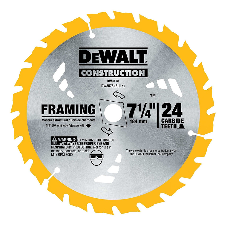 Kit Sierra Circular 7 1/4 + 2b +1c + Accs Dewalt Dcs578t2-b2 6