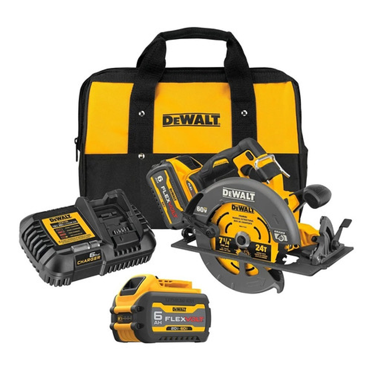 Kit Sierra Circular 7 1/4 + 2b +1c + Accs Dewalt Dcs578t2-b2 1
