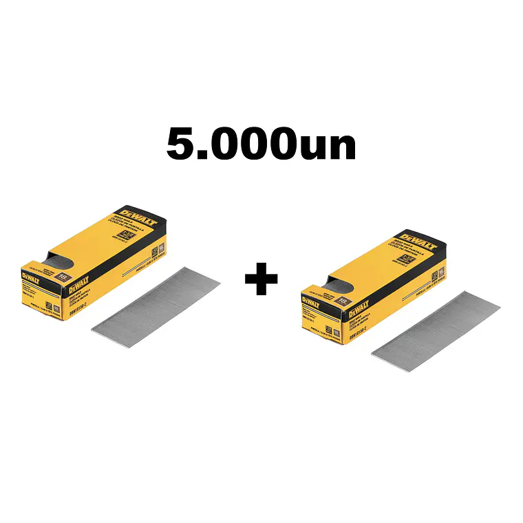 2 Cajas De 2500 Clavos Puntilla 18ga 1-1/2 Dewalt Dbn18150-2 1