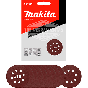 Discos Lija Velcro (10u) 125mm (5