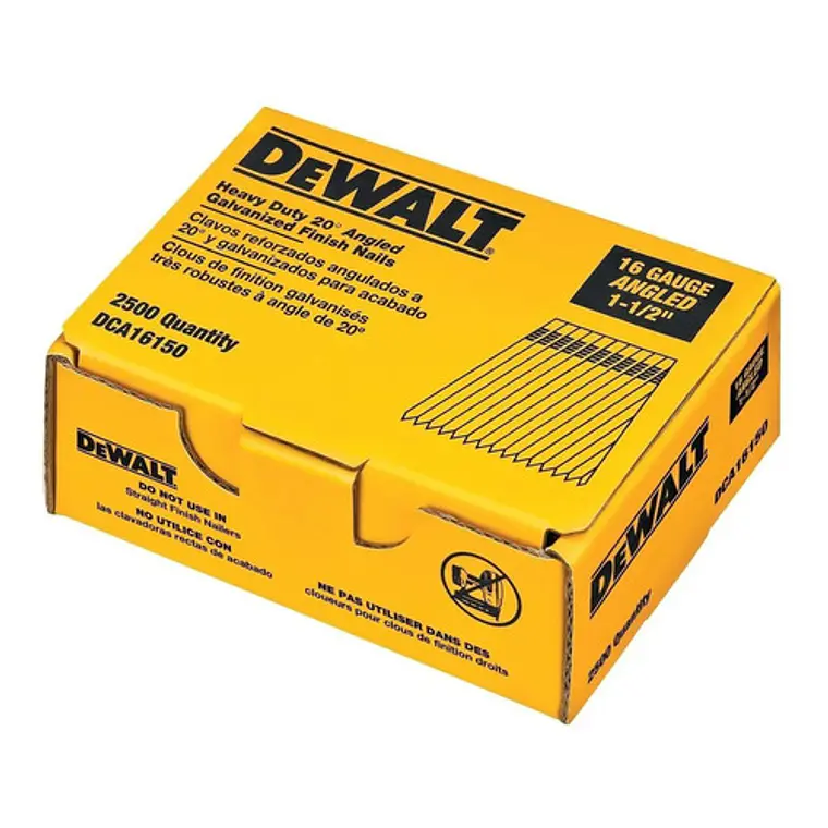 Caja De 2500 Clavos Reforzados 1-1/2 16ga Dewalt Dca16150 3