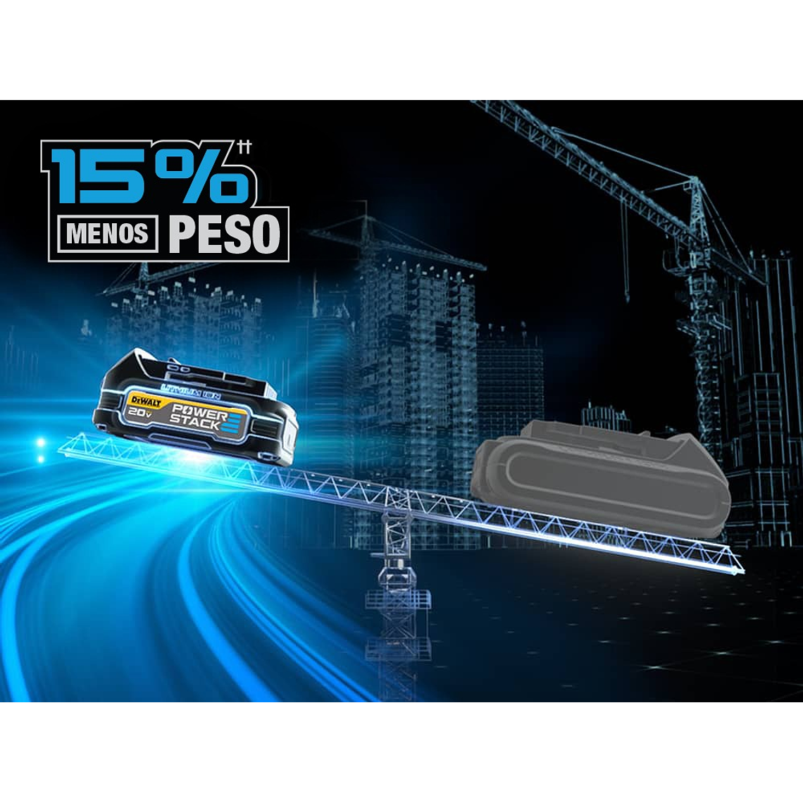 Batería Compacta 5ah 20v Powerstack Dewalt Dcbp520-b3 9