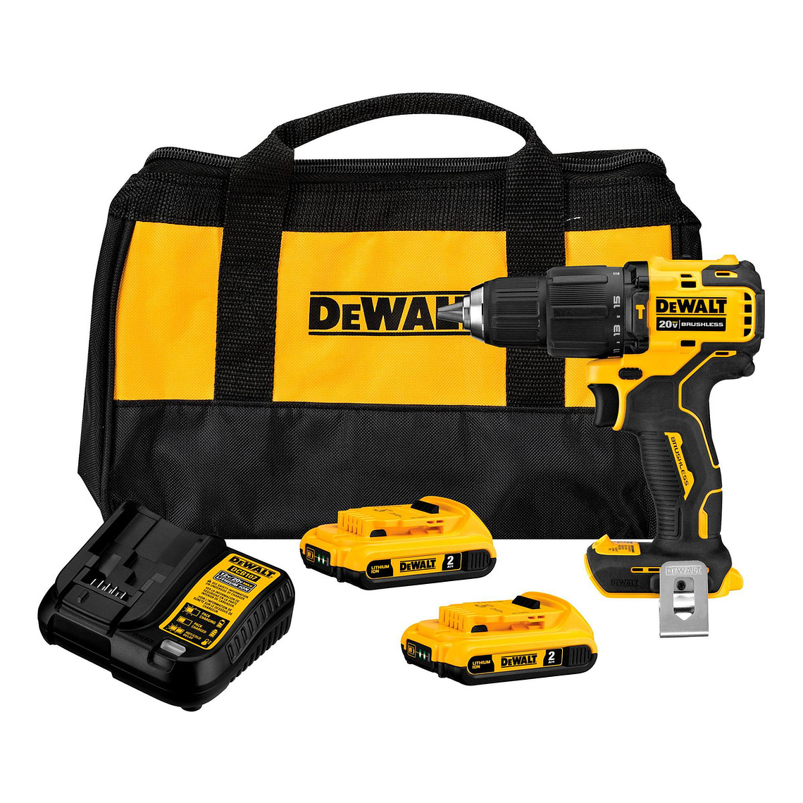 Taladro Percutor Atomic 1/2' 20v + 2 Bat Dewalt Dcd709d2-b2 2
