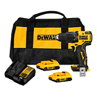 Taladro Percutor Atomic 1/2' 20v + 2 Bat Dewalt Dcd709d2-b2 2