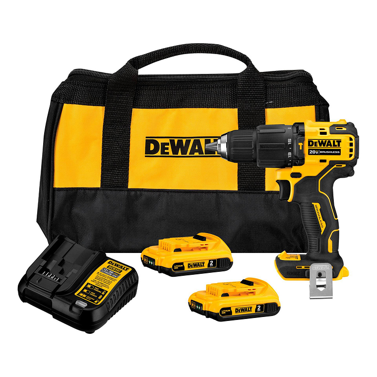 Taladro Percutor Atomic 1/2' 20v + 2 Bat Dewalt Dcd709d2-b2 2