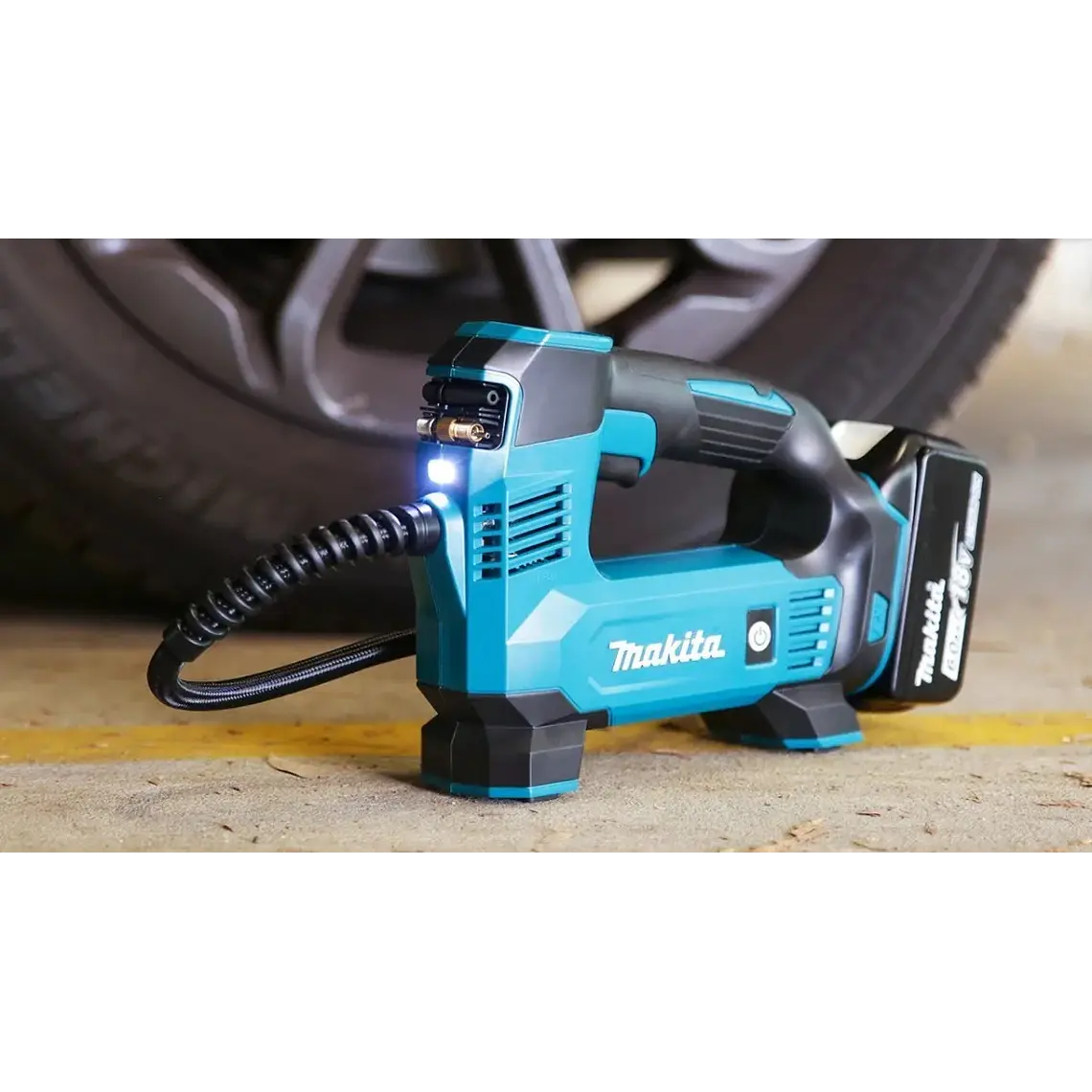 Inflador Aire Inalámbrico 18v Makita Dmp180z Sin Baterias 6
