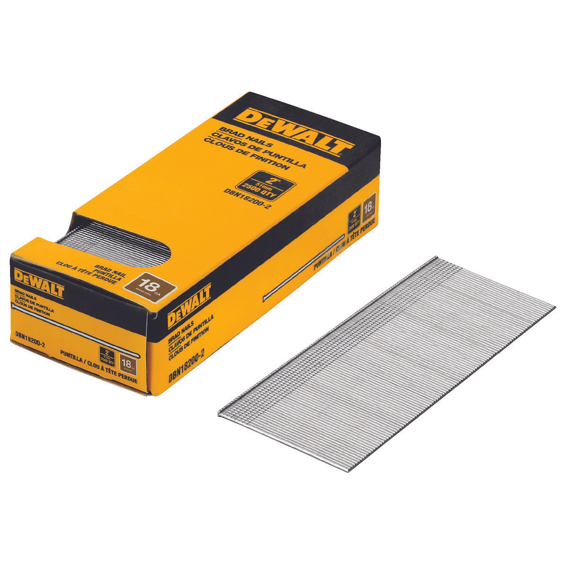 2 Cajas De 2500 Clavos De Puntilla 2 18ga Dewalt Dbn18200-2 3