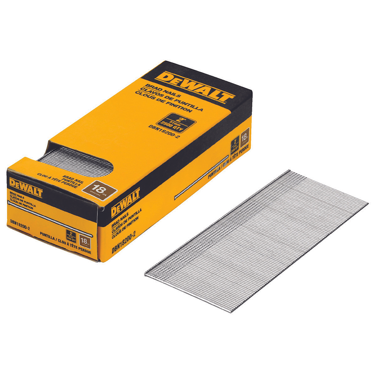 2 Cajas De 2500 Clavos De Puntilla 2 18ga Dewalt Dbn18200-2 3