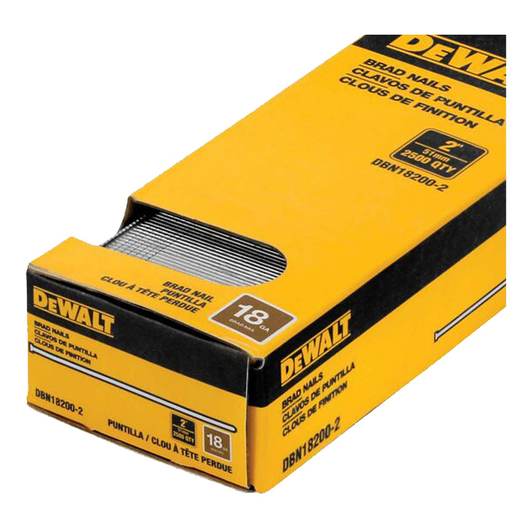 2 Cajas De 2500 Clavos De Puntilla 2 18ga Dewalt Dbn18200-2 4