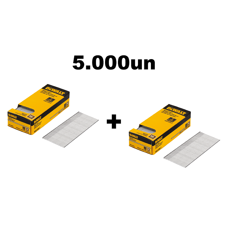 2 Cajas De 2500 Clavos De Puntilla 2 18ga Dewalt Dbn18200-2 2