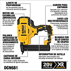 Grapadora Inalámbrica 1/4 Dewalt DCN681B 20V 3