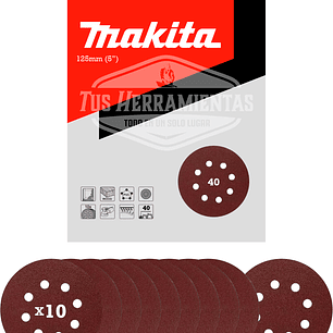 Discos Lija Velcro (10u) 125mm (5