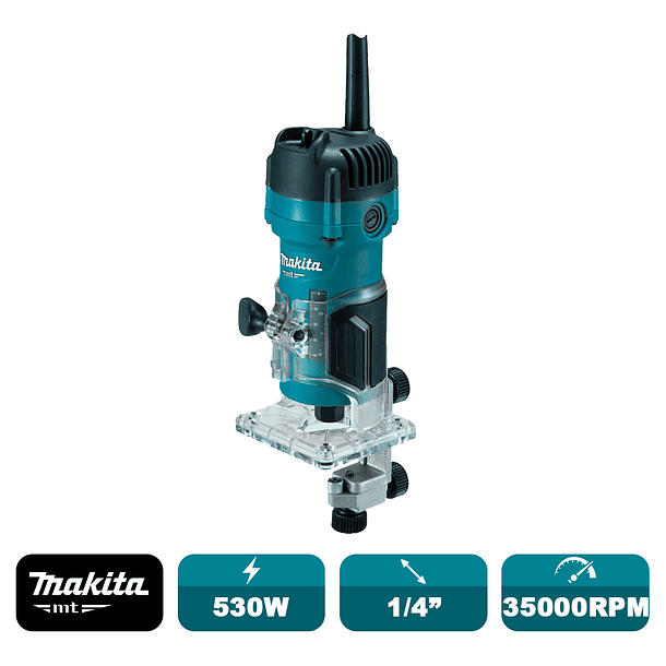 Fresadora Recortadora enchape 1/4 530w M3700B