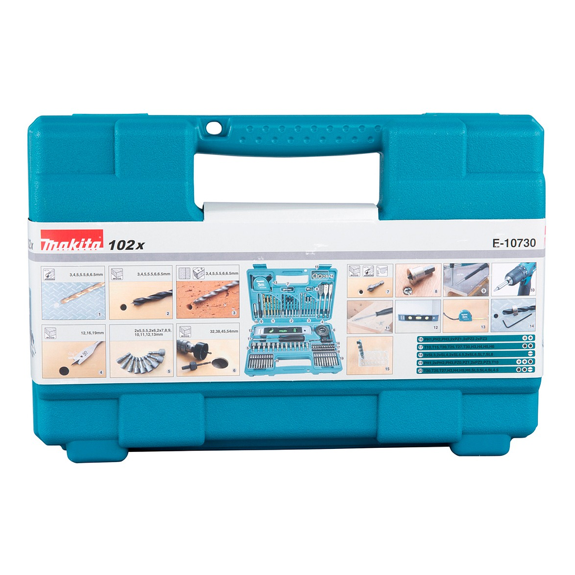 Set Juego De Puntas Y Accesorios Makita 102 Piezas E-10730 4