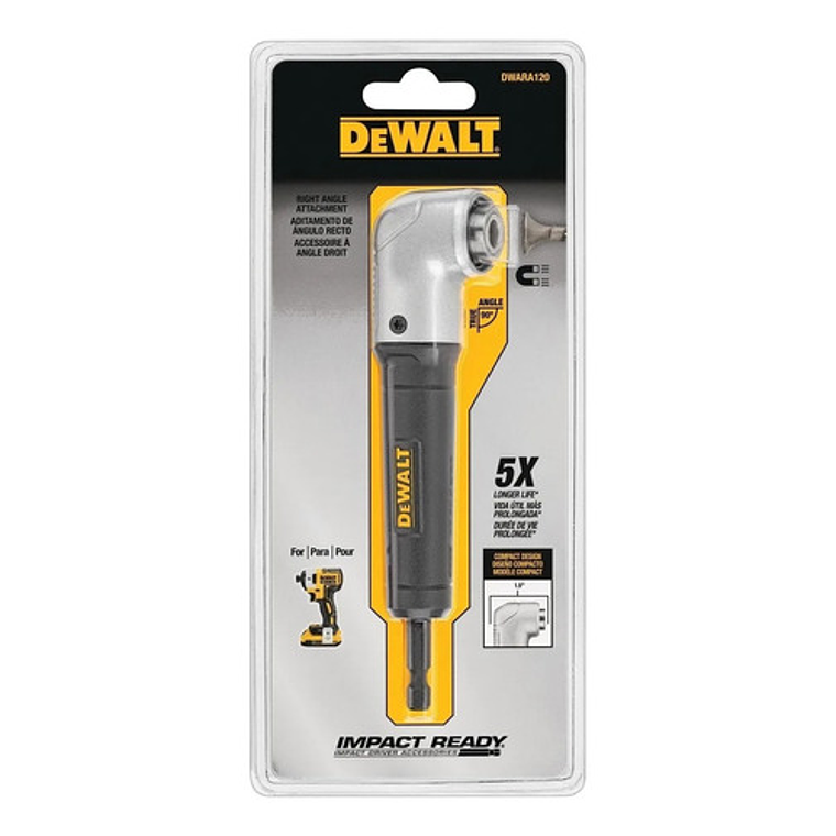 Adaptador Para Atornillar 90° Impact Ready® Negro DWARA120 4