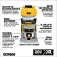Router Compacto Inalámbrico 20v Max XR Brushless DCW600B - Miniatura 2