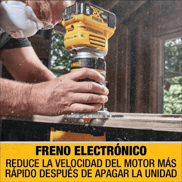 Router Compacto Inalámbrico 20v Max XR Brushless DCW600B 7