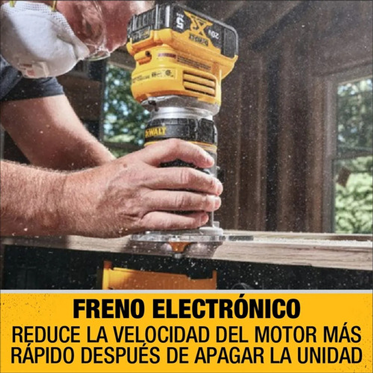 Router Compacto Inalámbrico 20v Max XR Brushless DCW600B 7