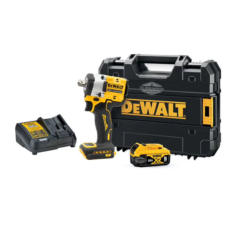 Llave De Impacto 1/2 Atomic 20v Dewalt 1BAT 5AH DCF922P1 1