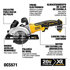 Sierra circular Brushless Dewalt DCS571B 20V Sin Baterias 3