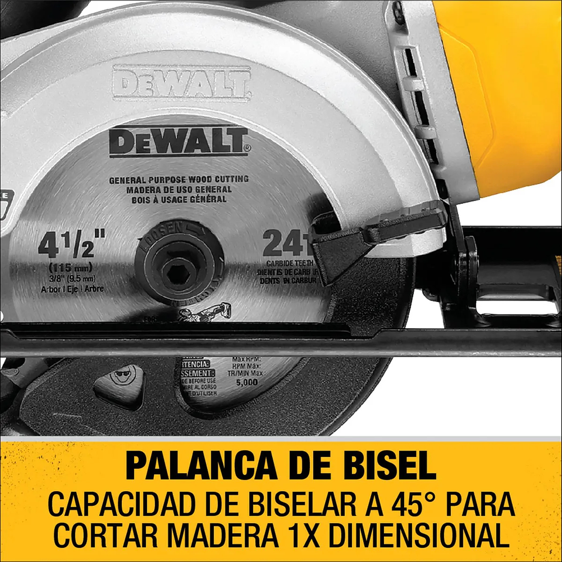 Sierra circular Brushless Dewalt DCS571B 20V Sin Baterias 5